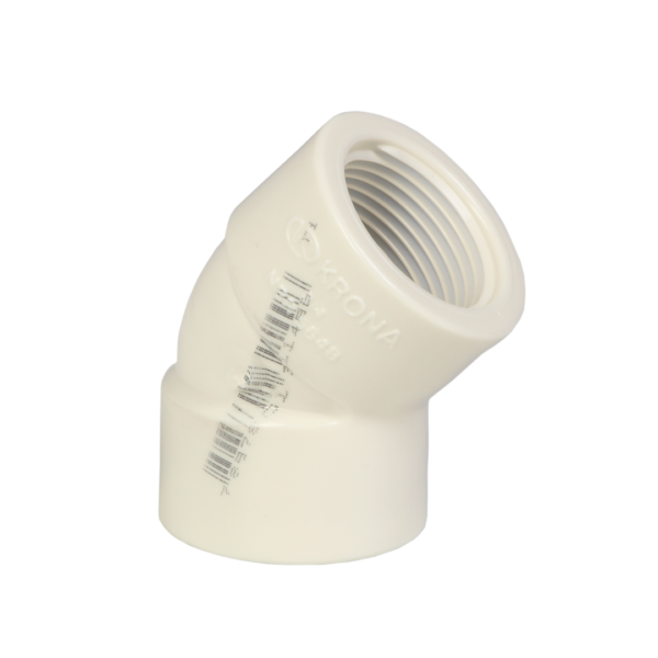 Codo roscable de 45°