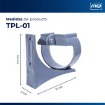 Soporte plástico presurizadora 2 baños - TPL-1 - Imagen 3
