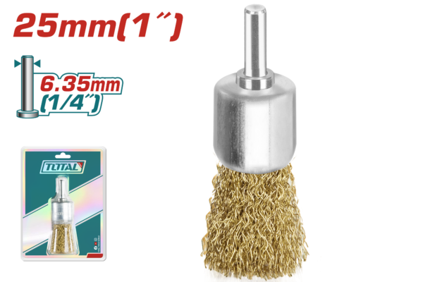 Cepillo copa de bronce p/talad. 25mm