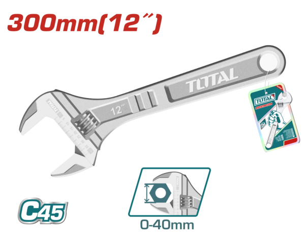 Llave ajustable (francesa) 300mm 12"