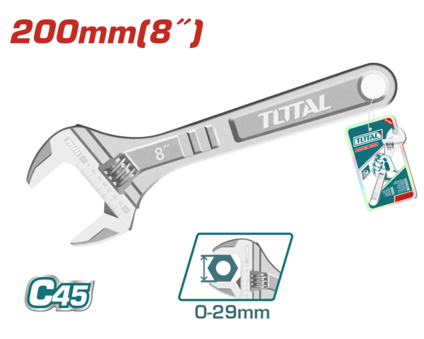 Llave ajustable (francesa) 200mm 8"